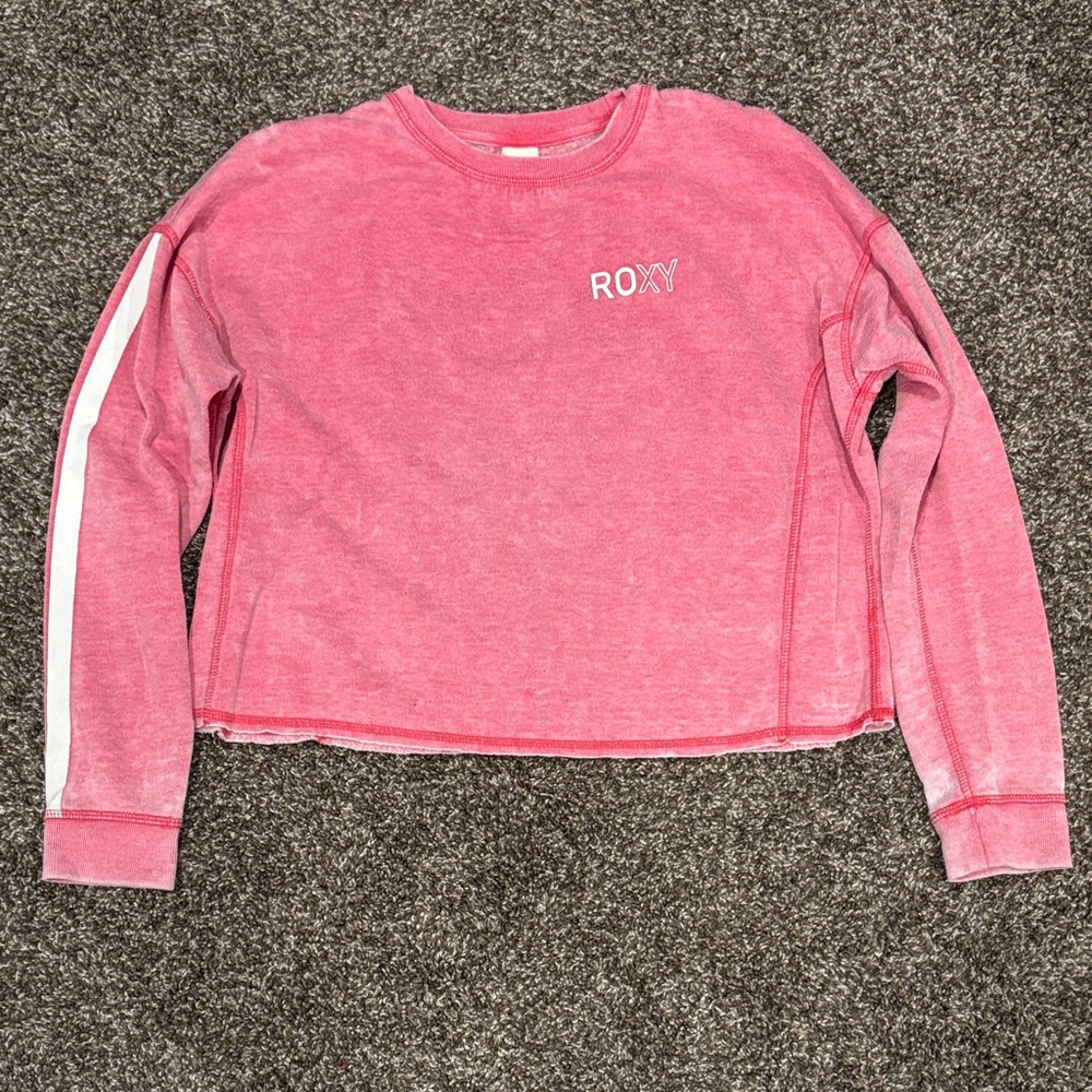 Roxy Red Sweatshirt with White Accents